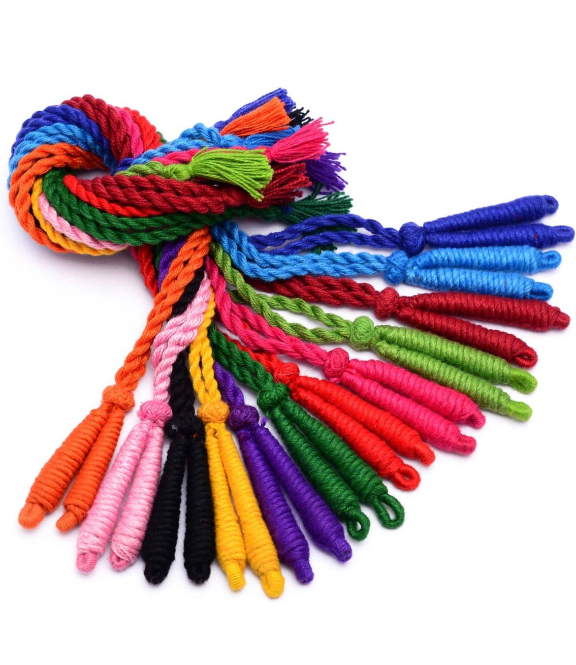 COTTON ROPE FOR NECKLACE MULTI COLOUR PACK OF 24 PCS – Shree Shankar  Creation
